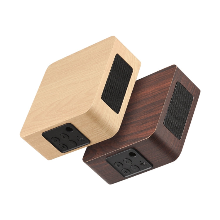 Q1A Bluetooth 4.2 Mini Wooden Double Horns Bluetooth Speaker(Walnut Texture) - Mini Speaker by PMC Jewellery | Online Shopping South Africa | PMC Jewellery