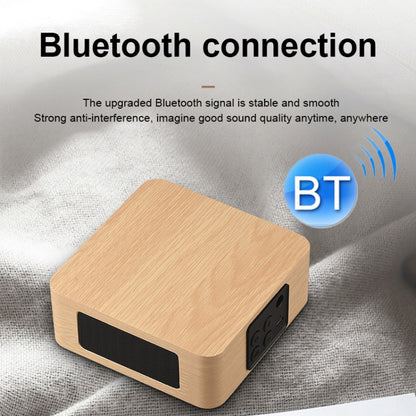 Q1A Bluetooth 4.2 Mini Wooden Double Horns Bluetooth Speaker(Walnut Texture) - Mini Speaker by PMC Jewellery | Online Shopping South Africa | PMC Jewellery