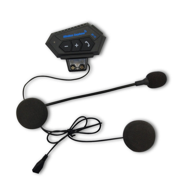 BT12 Motorcycle Helmet Bluetooth Headset Motorcycle Intercom Bluetooth Headset - Motorcycle Walkie Talkie by PMC TechLife | Online Shopping South Africa | PMC TechLife | Buy Now Pay Later Mobicred