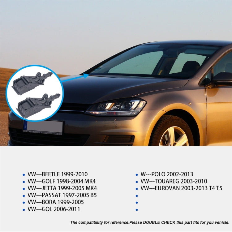 2 PCS Windshield Washer Wiper Jet Water Spray Nozzle 6RD955985 for Volkswagen - Windscreen Wipers by PMC TechLife | Online Shopping South Africa | PMC TechLife