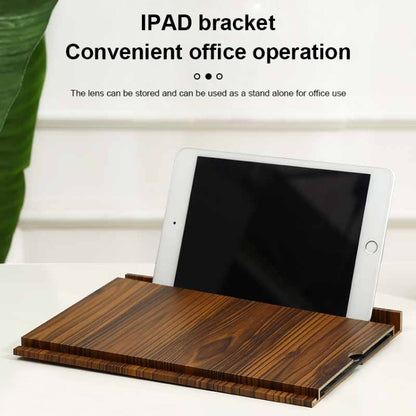 12 Inch Log HD Mobile Phone Screen Amplifier(Black Wood Grain) - Screen Magnifier by PMC Jewellery | Online Shopping South Africa | PMC Jewellery