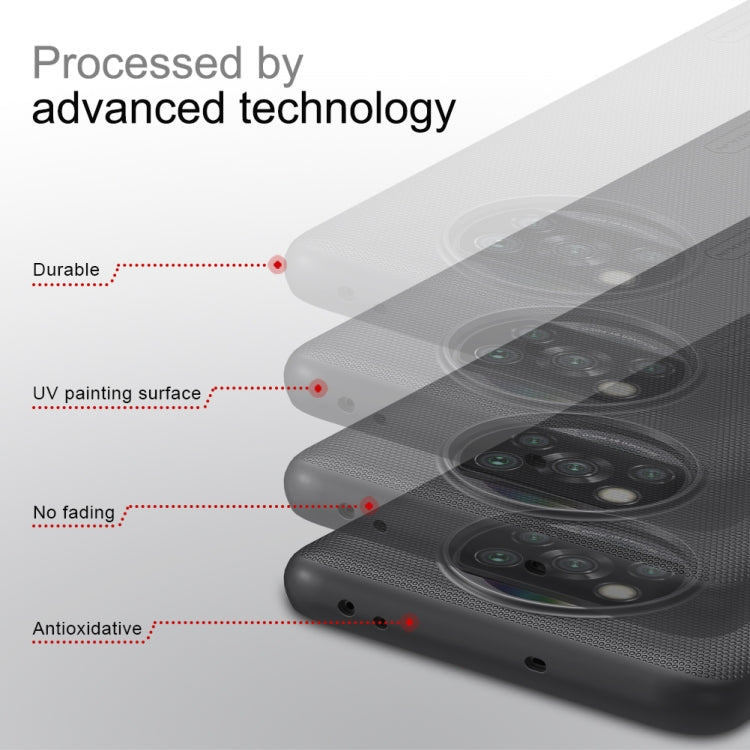 For Xiaomi Poco X3 NFC NILLKIN Frosted Concave-convex Texture PC Protective Case(Black) - Xiaomi Cases by NILLKIN | Online Shopping South Africa | PMC Jewellery