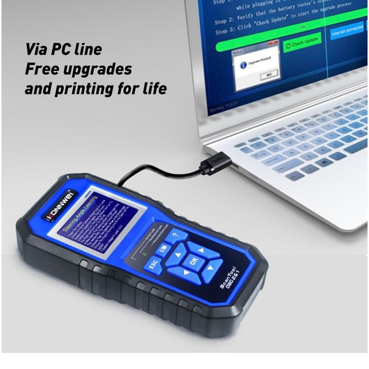 KONNWEI KW450 Car 2.8 inch TFT Color Screen Battery Tester Support 2 Languages / System  XP WIN7 WIN8 WIN10 - free shipping - PMC TechLife - Order now!