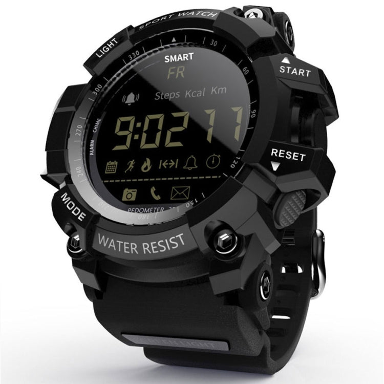 Lokmat MK16 LCD Screen 50m Waterproof Smart Watch, Support Information Reminder / Remote Camera / Walking Motion Monitor(Black) - Smart Watches by Lokmat | Online Shopping South Africa | PMC Jewellery | Buy Now Pay Later Mobicred