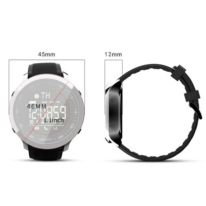 Lokmat MK18 1.1 inch Circle Screen IP68 Waterproof Smart Watch, Support Information Reminder / Remote Camera / Walking Motion Monitor(Silver) - Smart Watches by Lokmat | Online Shopping South Africa | PMC Jewellery | Buy Now Pay Later Mobicred