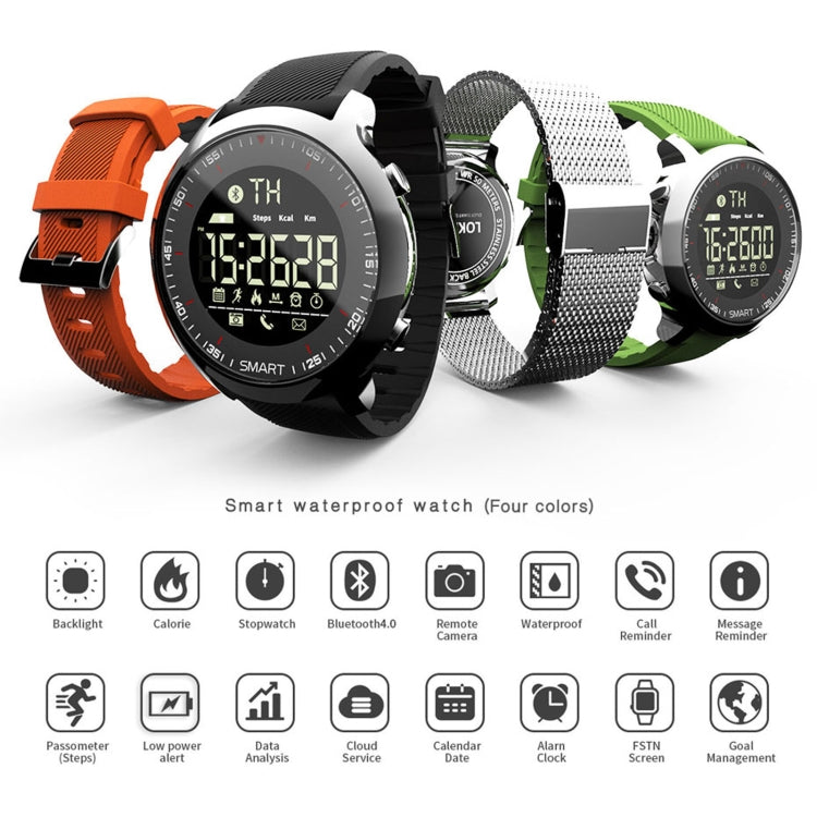 Lokmat MK18 1.1 inch Circle Screen IP68 Waterproof Smart Watch, Support Information Reminder / Remote Camera / Walking Motion Monitor(Silver) - Smart Watches by Lokmat | Online Shopping South Africa | PMC Jewellery | Buy Now Pay Later Mobicred