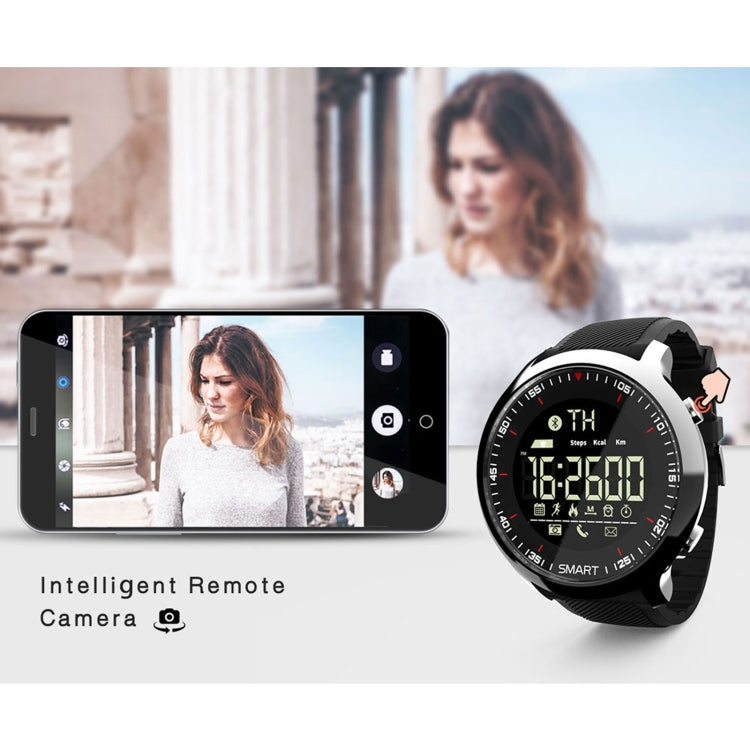 Lokmat MK18 1.1 inch Circle Screen IP68 Waterproof Smart Watch, Support Information Reminder / Remote Camera / Walking Motion Monitor(Silver) - Smart Watches by Lokmat | Online Shopping South Africa | PMC Jewellery | Buy Now Pay Later Mobicred