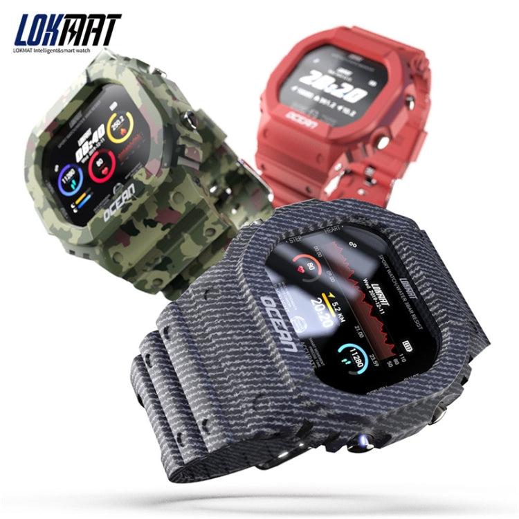 Lokmat OCEAN 1.14 inch TFT Touch Screen IP68 Waterproof Smart Watch, Support Information Reminder / Sleep Monitor / Sport Record(Denim Blue) - Smart Watches by Lokmat | Online Shopping South Africa | PMC Jewellery | Buy Now Pay Later Mobicred