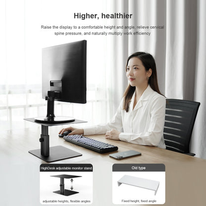 NILLKIN N6 Adjustable High Desk Laptop Monitor Stand Holder (Silver) - Laptop Stand by NILLKIN | Online Shopping South Africa | PMC Jewellery | Buy Now Pay Later Mobicred