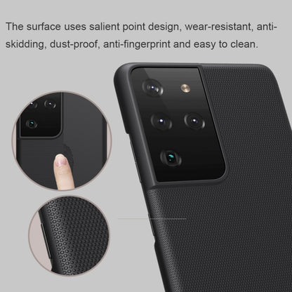 For Samsung Galaxy S21 Ultra 5G NILLKIN Frosted Concave-convex Texture PC Protective Case(Black) - Galaxy S21 Ultra 5G Cases by NILLKIN | Online Shopping South Africa | PMC Jewellery