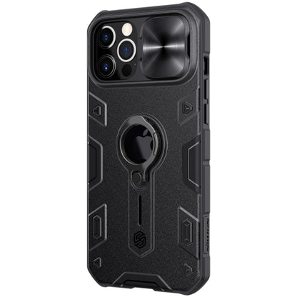 For iPhone 12 Pro Max NILLKIN Shockproof CamShield Armor Protective Case with Invisible Ring Holder(Black) - iPhone 12 / 12 Pro Cases by NILLKIN | Online Shopping South Africa | PMC Jewellery