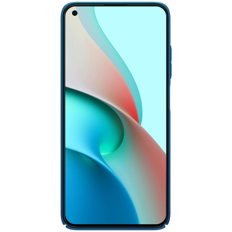 For Xiaomi Redmi Note 9 5G NILLKIN Frosted Concave-convex Texture PC Protective Case(Peacock Blue) - Xiaomi Cases by NILLKIN | Online Shopping South Africa | PMC Jewellery