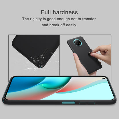 For Xiaomi Redmi Note 9 5G NILLKIN Frosted Concave-convex Texture PC Protective Case(Peacock Blue) - Xiaomi Cases by NILLKIN | Online Shopping South Africa | PMC Jewellery