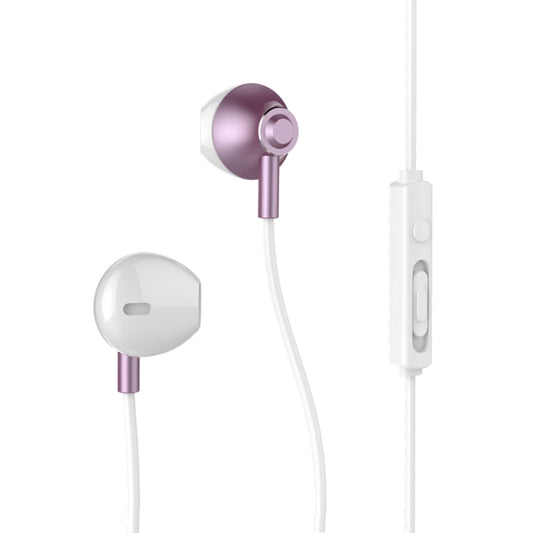 REMAX RM-711 Music Wired Earphone with MIC & Support Hands-free(Rose Gold) - Normal Style Earphone by REMAX | Online Shopping South Africa | PMC Jewellery | Buy Now Pay Later Mobicred