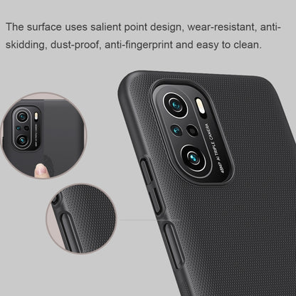 For Xiaomi Redmi K40 / K40 Pro / K40 Pro+ NILLKIN Frosted Concave-convex Texture PC Protective Case(Black) - Xiaomi Cases by NILLKIN | Online Shopping South Africa | PMC Jewellery