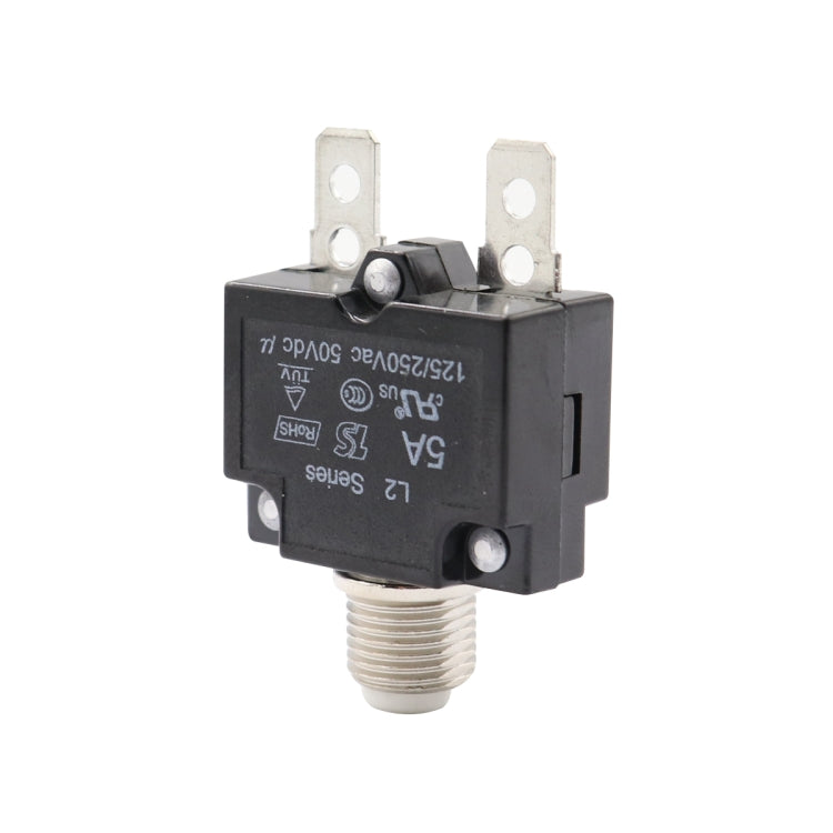 L2 Series 50V Car Overload Protector Manual Reset DC Circuit Breaker with Waterproof Cover, Current:5A - Fuse by PMC TechLife | Online Shopping South Africa | PMC TechLife