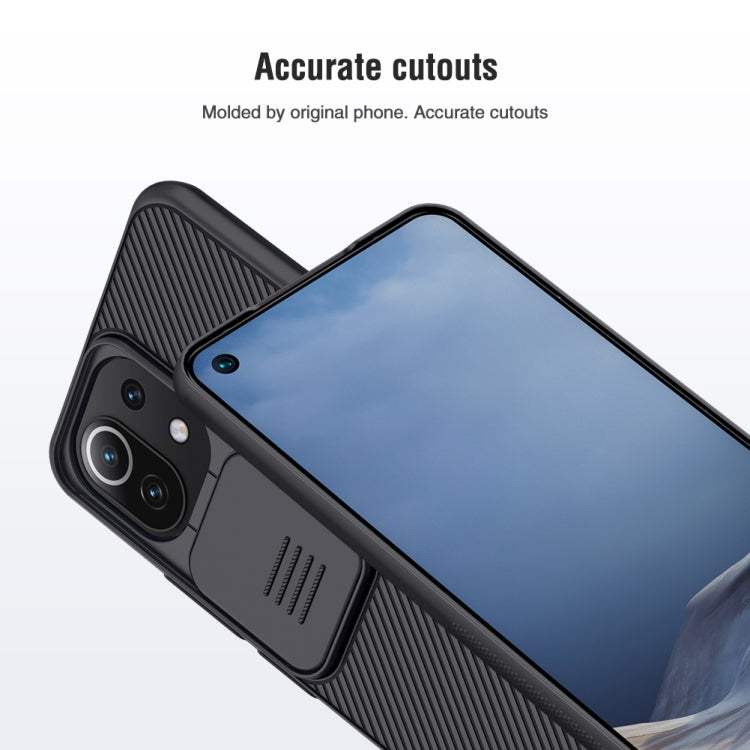 For Xiaomi Mi 11 Lite 4G / 5G NILLKIN Black Mirror Series PC Camshield Full Coverage Dust-proof Scratch Resistant Case(Black) - Mi 11 Lite 5G Cases by NILLKIN | Online Shopping South Africa | PMC Jewellery