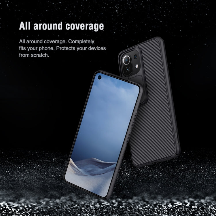 For Xiaomi Mi 11 Lite 4G / 5G NILLKIN Black Mirror Series PC Camshield Full Coverage Dust-proof Scratch Resistant Case(Blue) - Mi 11 Lite 5G Cases by NILLKIN | Online Shopping South Africa | PMC Jewellery