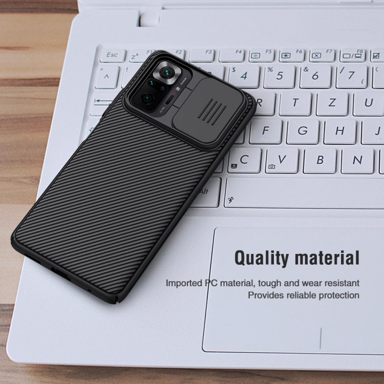 For Xiaomi Redmi Note 10 Pro / 10 Pro Max NILLKIN Black Mirror Series PC Camshield Full Coverage Dust-proof Scratch Resistant Case(Black) - Xiaomi Cases by NILLKIN | Online Shopping South Africa | PMC Jewellery