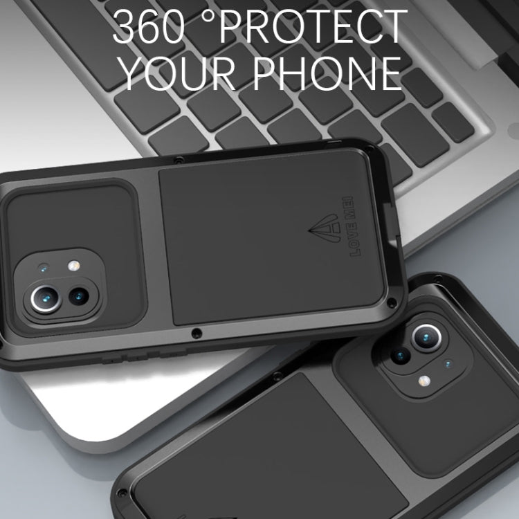 For Xiaomi Mi 11 LOVE MEI Metal Shockproof Waterproof Dustproof Protective Case without Glass(Red) - Xiaomi Cases by PMC TechLife | Online Shopping South Africa | PMC TechLife