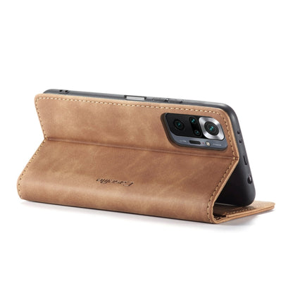 For Xiaomi Redmi Note 10 Pro 4G / Note 10 Pro Max CaseMe 013 Multifunctional Horizontal Flip Leather Case with Holder & Card Slot & Wallet(Brown) - Note 10 Pro Cases by CaseMe | Online Shopping South Africa | PMC Jewellery