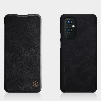 For OnePlus 9 (IN/CN Version) NILLKIN QIN Series Crazy Horse Texture Horizontal Flip Leather Case with Card Slot(Black) - OnePlus Cases by NILLKIN | Online Shopping South Africa | PMC Jewellery