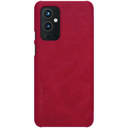 For OnePlus 9 (IN/CN Version) NILLKIN QIN Series Crazy Horse Texture Horizontal Flip Leather Case with Card Slot(Red) - OnePlus Cases by NILLKIN | Online Shopping South Africa | PMC Jewellery