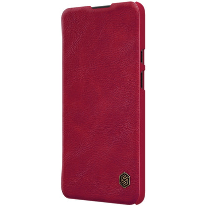 For OnePlus 9 (IN/CN Version) NILLKIN QIN Series Crazy Horse Texture Horizontal Flip Leather Case with Card Slot(Red) - OnePlus Cases by NILLKIN | Online Shopping South Africa | PMC Jewellery