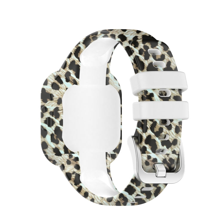 Compatible with Garmin Vivofit JR3 Silicone Printing Watch Band(Leopard) - Watch Bands by PMC TechLife | Online Shopping South Africa | PMC TechLife | Buy Now Pay Later Mobicred