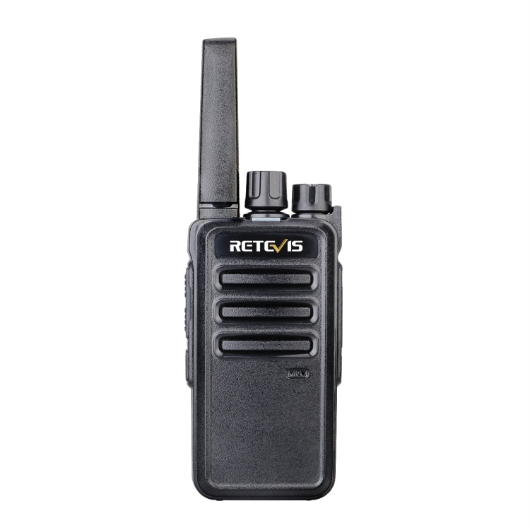 1 Pair RETEVIS RT68 2W 16CHS FRS Two Way Radio Handheld Walkie Talkie, US Plug(Black) - Handheld Walkie Talkie by RETEVIS | Online Shopping South Africa | PMC Jewellery | Buy Now Pay Later Mobicred