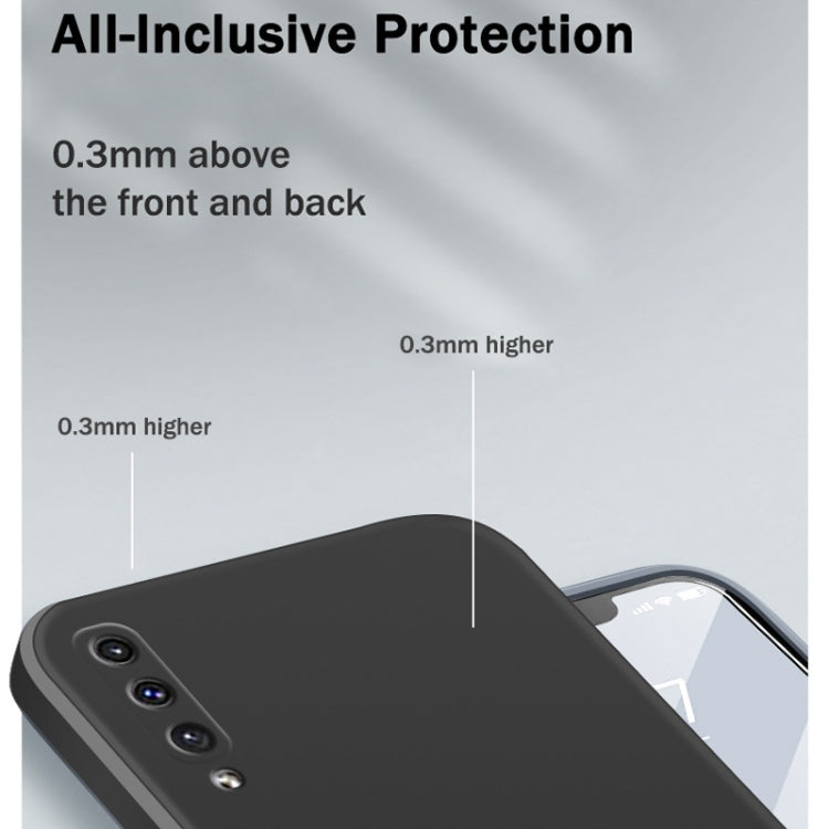 For Samsung Galaxy A50 Solid Color Imitation Liquid Silicone Straight Edge Dropproof Full Coverage Protective Case(Matcha Green) - free shipping - PMC TechLife - Order now!