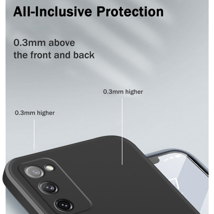 For Samsung Galaxy S20 FE Solid Color Imitation Liquid Silicone Straight Edge Dropproof Full Coverage Protective Case(Purple) - free shipping - PMC TechLife - Order now!