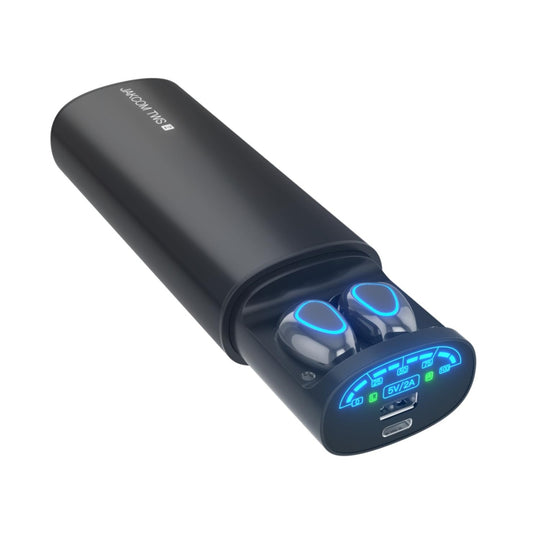 JAKCOM TWS2 Bluetooth 5.0 2 In 1 True Wireless Bluetooth Earphone Power Bank(Black) - TWS Earphone by JAKCOM | Online Shopping South Africa | PMC Jewellery | Buy Now Pay Later Mobicred