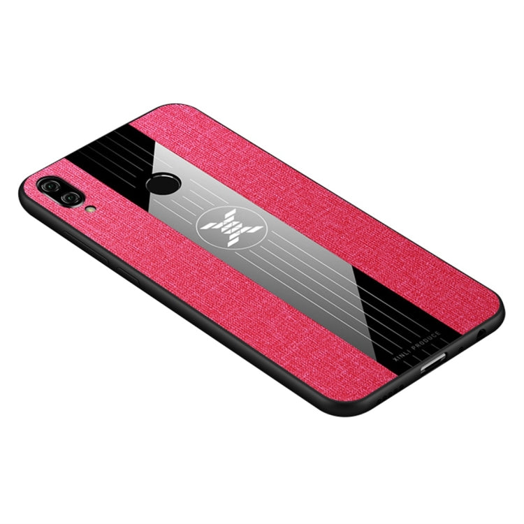 For Huawei Honor Play XINLI Stitching Cloth Textue Shockproof TPU Protective Case(Red) - Honor Cases by XINLI | Online Shopping South Africa | PMC Jewellery | Buy Now Pay Later Mobicred