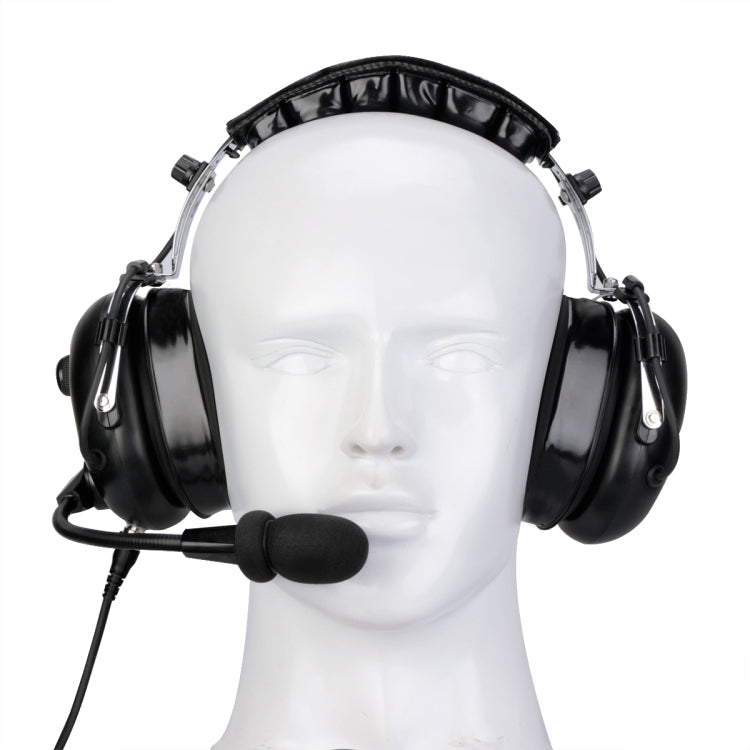 RETEVIS EH070K 2 Pin Adjustable Volume Binaural Noise Reduction Headphone Microphone - free shipping - PMC TechLife - Order now!