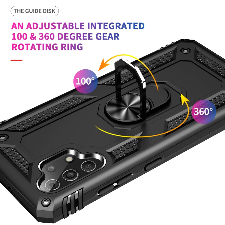 For Samsung Galaxy A32 4G Shockproof TPU + PC Protective Case with 360 Degree Rotating Holder(Black) - Galaxy Phone Cases by PMC TechLife | Online Shopping South Africa | PMC TechLife | Buy Now Pay Later Mobicred