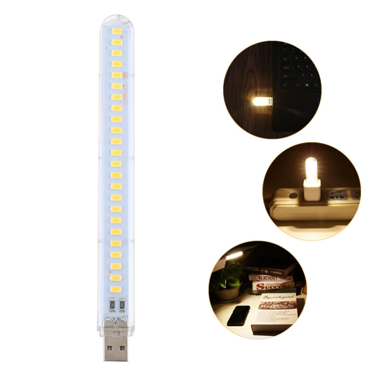 3W 24LEDs 5V 200LM USB LED Book Light Portable Night Light Warm Light - free shipping - PMC TechLife - Order now!
