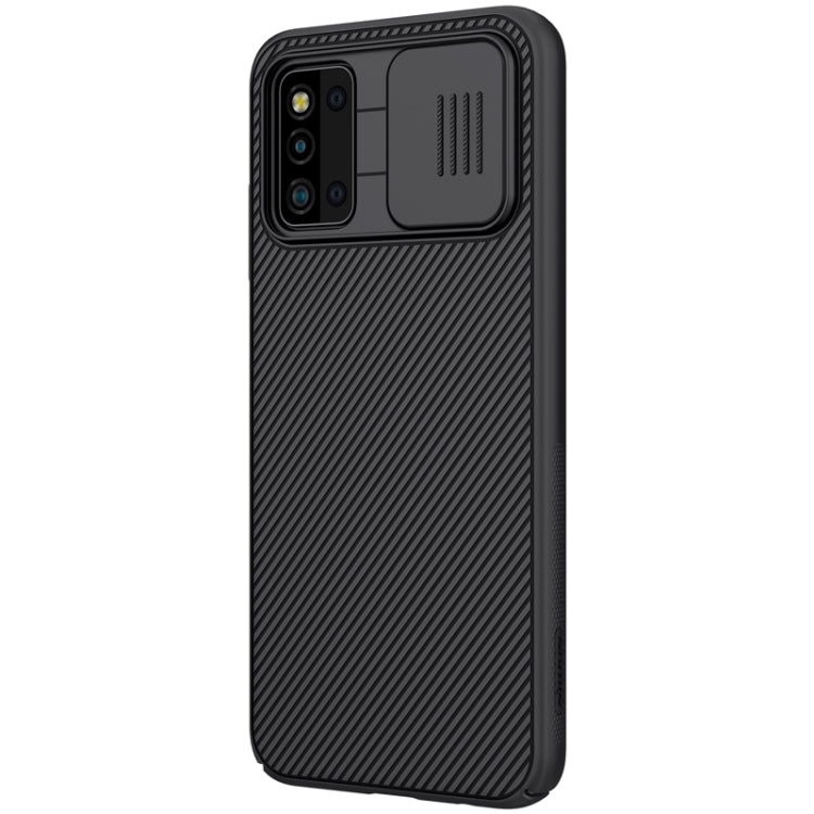 For Samsung Galaxy F52 5G NILLKIN Black Mirror Series PC Camshield Full Coverage Dust-proof Scratch Resistant Case(Black) - Galaxy Phone Cases by NILLKIN | Online Shopping South Africa | PMC Jewellery