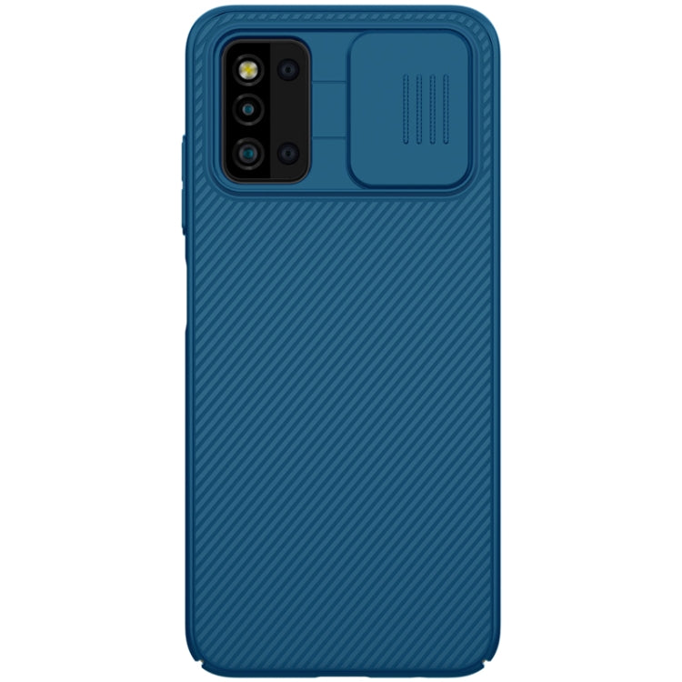 For Samsung Galaxy F52 5G NILLKIN Black Mirror Series PC Camshield Full Coverage Dust-proof Scratch Resistant Case(Blue) - Galaxy Phone Cases by NILLKIN | Online Shopping South Africa | PMC Jewellery