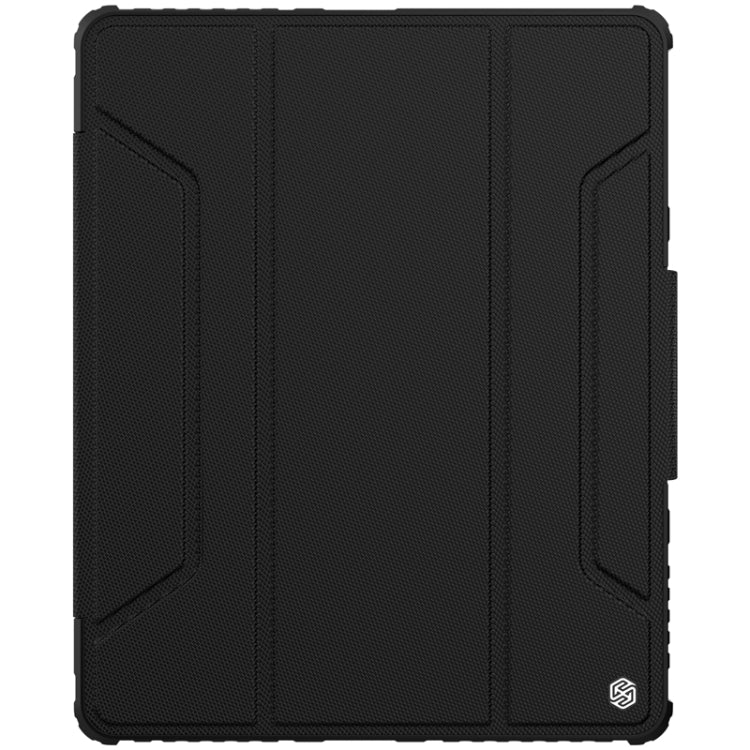 For iPad Pro 12.9 2022 / 2021 / 2020 NILLKIN Bumper Pro Horizontal Flip Leather Tablet Case with Pen Slot & Holder & Sleep / Wake-up Function(Black) - iPad Pro 12.9 (2022/2021) Cases by NILLKIN | Online Shopping South Africa | PMC Jewellery | Buy Now Pay Later Mobicred