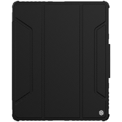 For iPad Pro 12.9 2022 / 2021 / 2020 NILLKIN Bumper Pro Horizontal Flip Leather Tablet Case with Pen Slot & Holder & Sleep / Wake-up Function(Black) - iPad Pro 12.9 (2022/2021) Cases by NILLKIN | Online Shopping South Africa | PMC Jewellery | Buy Now Pay Later Mobicred