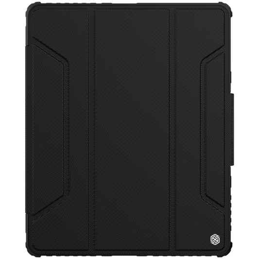 For iPad Pro 12.9 2022 / 2021 / 2020 NILLKIN Bumper Pro Horizontal Flip Leather Tablet Case with Pen Slot & Holder & Sleep / Wake-up Function(Black) - iPad Pro 12.9 (2022/2021) Cases by NILLKIN | Online Shopping South Africa | PMC Jewellery | Buy Now Pay Later Mobicred