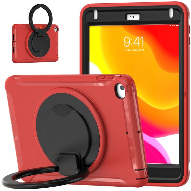 Shockproof TPU + PC Protective Case with 360 Degree Rotation Foldable Handle Grip Holder & Pen Slot For iPad mini 5 / 4(Red) - iPad mini (2019) / mini 5 Cases by PMC TechLife | Online Shopping South Africa | PMC TechLife | Buy Now Pay Later Mobicred