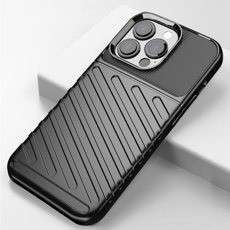For iPhone 13 Pro Thunderbolt Shockproof TPU Soft Case (Black) - free shipping - PMC TechLife - Order now!