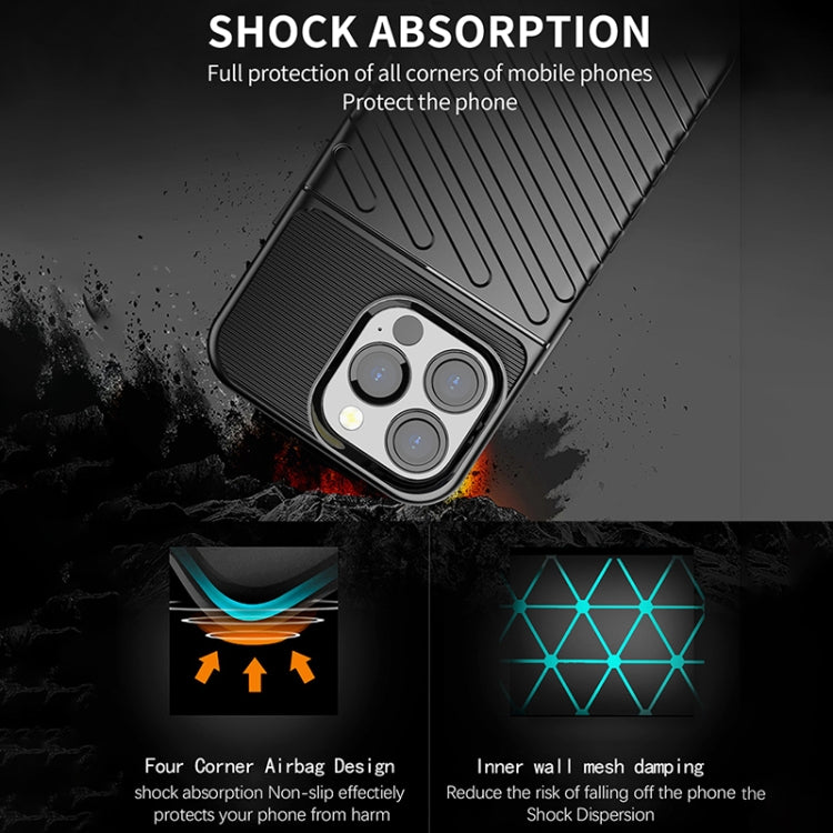 For iPhone 13 Pro Thunderbolt Shockproof TPU Soft Case (Black) - free shipping - PMC TechLife - Order now!