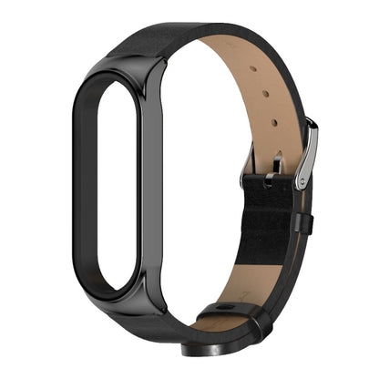 For Xiaomi Mi Band 6 / 5 / 4 / 3 Mijobs CS Microfiber Leather Watch Band(Black) - Watch Bands by MIJOBS | Online Shopping South Africa | PMC Jewellery | Buy Now Pay Later Mobicred