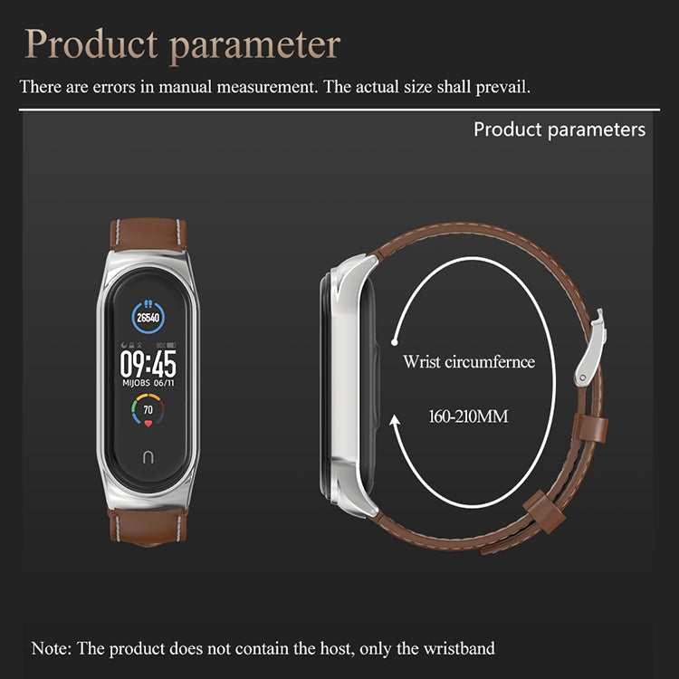 For Xiaomi Mi Band 6 / 5 / 4 / 3 Mijobs CS Microfiber Leather Watch Band(White) - Watch Bands by MIJOBS | Online Shopping South Africa | PMC Jewellery | Buy Now Pay Later Mobicred