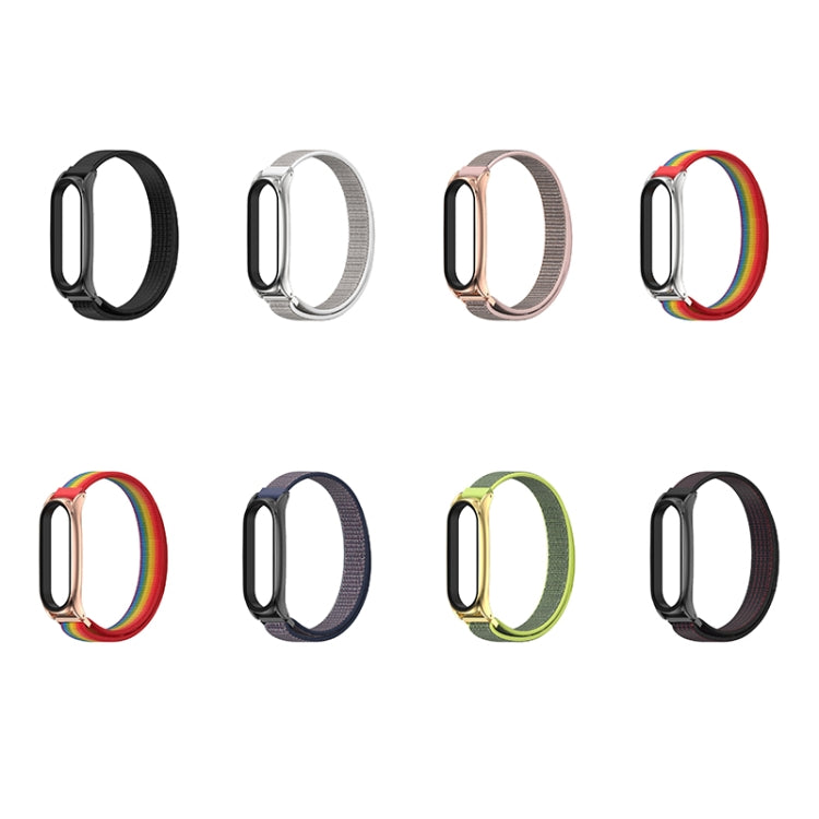 For Xiaomi Mi Band 6 / 5 / 4 / 3 Mijobs Nylon Loop Plus Watch Band Watch Band(Black) - Watch Bands by MIJOBS | Online Shopping South Africa | PMC Jewellery | Buy Now Pay Later Mobicred