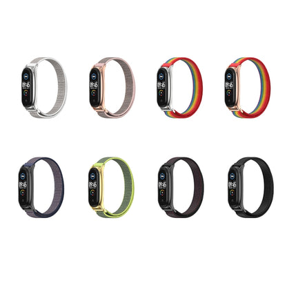 For Xiaomi Mi Band 6 / 5 / 4 / 3 Mijobs Nylon Loop Plus Watch Band Watch Band(Black) - Watch Bands by MIJOBS | Online Shopping South Africa | PMC Jewellery | Buy Now Pay Later Mobicred