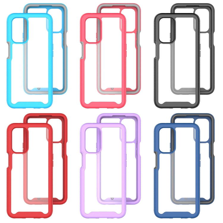 For OPPO A54 5G / A74 5G Starry Sky Solid Color Series Shockproof PC + TPU Case(Black) - OPPO Cases by PMC TechLife | Online Shopping South Africa | PMC TechLife | Buy Now Pay Later Mobicred